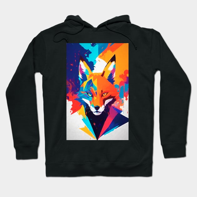 Abstract Fox Hoodie by Voodoo Production